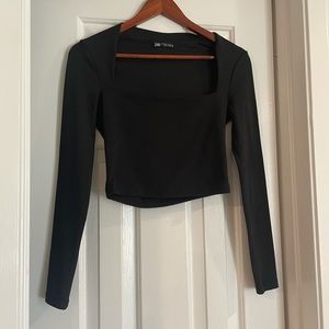 Zara square neck top